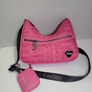 Juicy Couture Material Girl Shoulder‎ Bag - Tonal Juicy Pink NWT Free Ship!